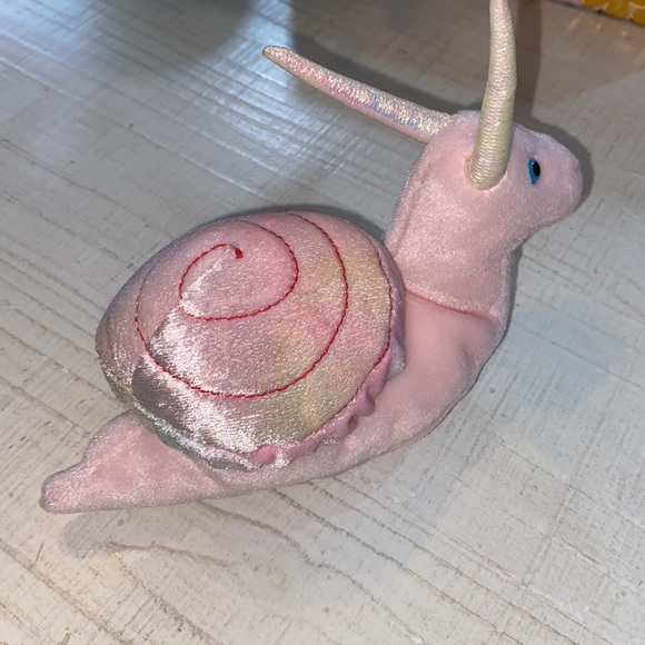 Ty Beanie Babies Swirly The Snail.. heart tag separated. Hologram tush t… - Picture 4 of 10